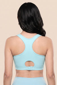 Zelocity Low Impact Quick Dry Sports Bra - Spun Sugar — thumbnail 5